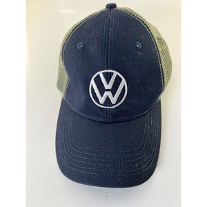 Volkswagen VW Logo Trucker Style Baseball Cap, Strap Back, Adjustable